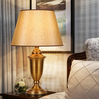 Modern Minimalist American Style Elegant Hardware Hotel Room Engineering Bedside Lamp Floor Lamp