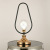 Nordic Light Luxury Glass Lamp Barn Lantern Bedroom Desk Lamp Living Room Modern Simple and Fashionable Table Lamp