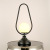 Nordic Light Luxury Glass Lamp Barn Lantern Bedroom Desk Lamp Living Room Modern Simple and Fashionable Table Lamp