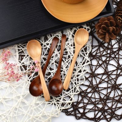 Wood Tableware Customized Creative Boutique Export Children Small Soup Spoon