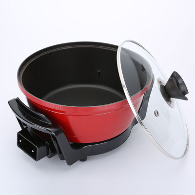 Star Arrow Multi-Functional Mini Electric Food Warmer Dormitory Pot Electric Chafing Dish Non-Stick Electric Frying Pan Student Cooking Noodle Pot Small 2-3 People