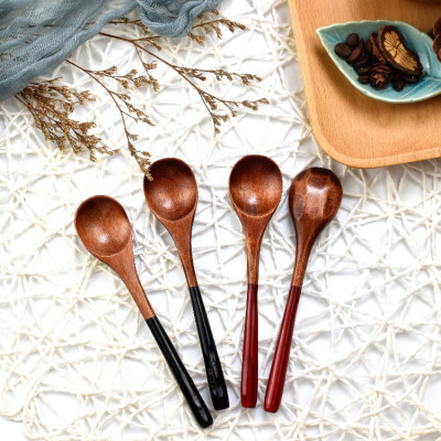 Factory Direct Sales Boutique Export Foreign Trade Tableware Large Paint round Handle Tortoise Shell Spoon