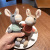 New Cute Cartoon Little Donkey Pendant Plush Puppet and Doll Children's Toy Schoolbag Pendant Keychain Female