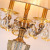 American Zinc Alloy High-End Champagne Crystal Lamp Hotel Guest Room Floor Lamp Warm