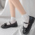 Black and White Velvet All-Match Summer Thin Lolita Calf Socks Japanese Style Students Socks JK Uniform Tube Socks Women