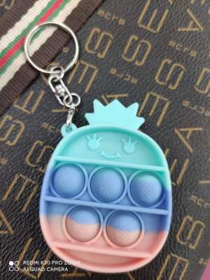 [Hot] Keychain Decompression Rat Killer Pioneer Pendant Hanging Ornaments Foreign Trade Yama Silicone Son Key Caron Color