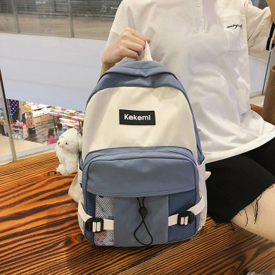 Wholesale Workwear Schoolbag Male College Student Street Trend Backpack Female College Student Simple Large-Capacity Backpack Mori Style