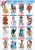 YC Humanoid Stickers Flat Humanoid Stickers Figure Stickers Extra Large Humanoid Stickers Factory Direct Sales