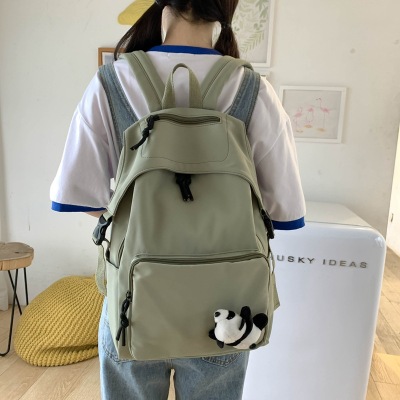 Factory Wholesale Backpack Men's Fashion Brand Classic Large Capacity All-Match Student Bag Casual and Lightweight Girl's Backpack