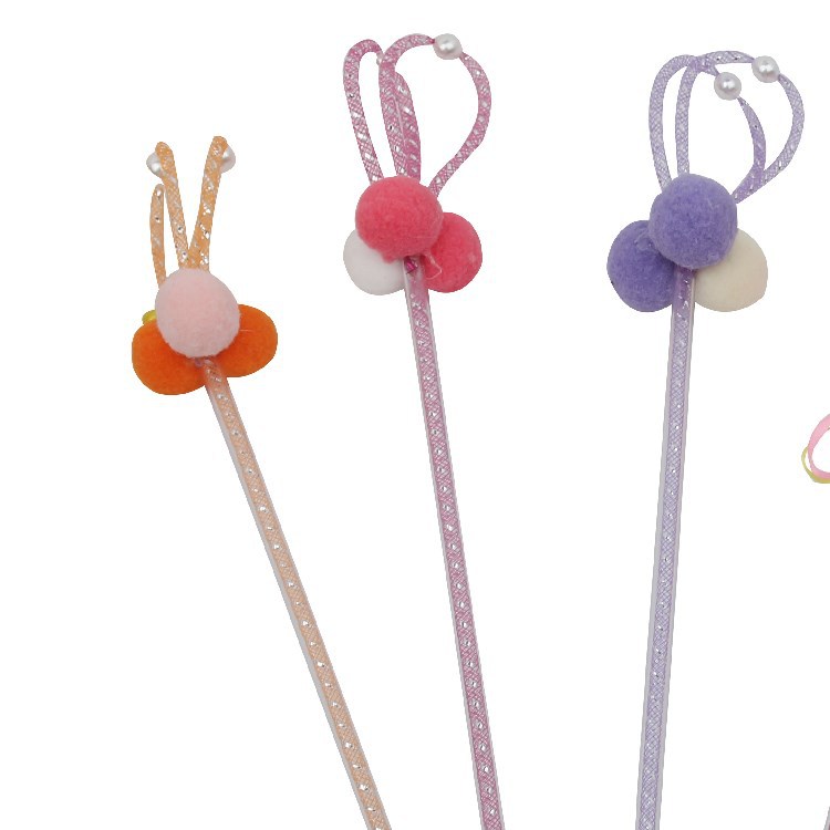 现货猫咪爱毛球逗猫棒网管珍珠互动玩具宠物用品厂家直销