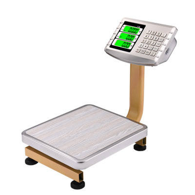 2021 New Stainless Steel Electronic Platform Scale 60kg Mobile Electronic Platform Scale Handling Folding Vegetable Electronic Scale