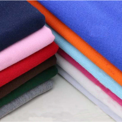 32S Single-Sided Pique Knitted Combed Cotton Pique 32 Polo Shirt Fabric Cotton Beaded Mesh Cloth