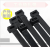 Self-Locking Nylon Cable Tie Plastic Binding Width 7.6mm Belt Wholesale Ratchet Tie Down Cable Tie Black White Manufacturer