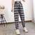 2021summer New Bear Chiffon Pants Fashion Casual Cropped Pants Women's Loose High Waist Temperament Ankle Banded Pants