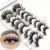 3D Artificial Mink Hair 25mm8 Pairs Fluffy Super Long Handmade Eyelash Reusable Makeup Tools