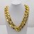 CrazyPiercing Faux Gold Acrylic Chain Necklace, 90s Punk Style Necklace Costume Jewelry