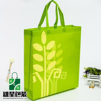 Blank Laminated Non-Woven Bag Custom Logo Color Printing Folding Non-Woven Bag Advertising Gift Handbag Custom