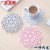Factory Direct Supply Nordic Style Silicone Thermal Insulation Pad Hollow Flower-Shaped Coaster Dining Table Cushion in Stock Wholesale