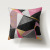 Amazon Hot Short Plush Velvet Pillow Cover Geometric Abstract Sofa Throw Pillowcase Watercolor Printing Cushion Cover