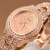 New full diamond alloy watch ladies with diamond eyes steel band quartz watch Geneva