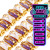 [Color Rectangular] 2.5 * 5mm Horizontal Row Light Purple White Zircon Claw Chain Copper Inlaid Diamond Handmade Chain Ornament