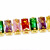 [Rectangular] 2.5 * 5mm Orange Green Yellow Pink Zircon Claw Chain Copper Inlaid Diamond Handmade Chain Clothing Ornament