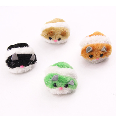 Cat Teaser Toy Vibration Little Fat Mouse Realistic Cute Mouse Cat Love Plush Small Toy Interactive Pet Toy