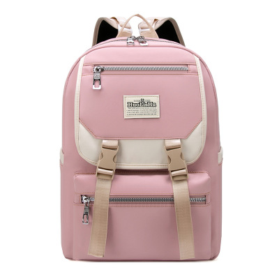 2021 New Fashion Backpack Junior and Middle School Students University Style Large Capacity School Bag for Daily Use