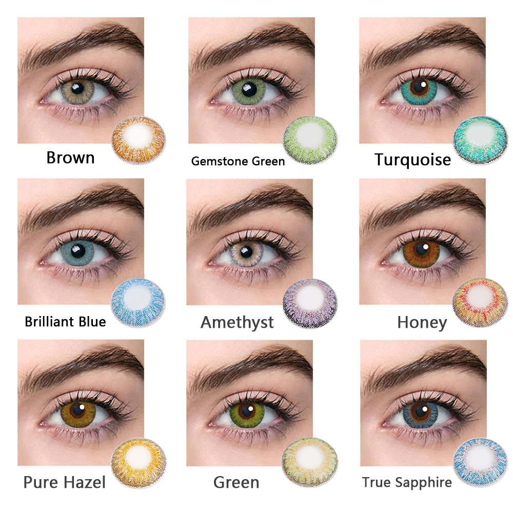 14.2 14.5直径彩色美瞳隐形眼镜