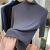 Mock-Neck Mid-Length Sleeve Thread T-shirt Bottoming Shirt for Women 2021 Spring New Inner Wear Solid Color Thin and All-Matching Top Fashion