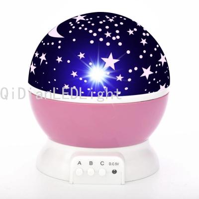 LED Stage Lights Star Moon Galaxy Led Small Night Lamp Children Led Baby Light Bedroom Rotating Stage Lights Small Night Lamp