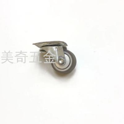 Industrial Equipment Caster Furniture Universal Wheel Flat Movable Universal Wheel Environmental Protection Rubber Wheel Mute Universal Caster