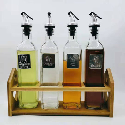 Factory Direct Sales Transparent Glass Olive Oil Bottle 250ml Glass Olive Oil Bottle 500ml Glass Olive Oil Bottle