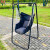 Folding Double Swing Chair Home Bedroom Hanging Glider Cushion Hanging Outdoor Lying Bedroom Can CrossLegs Hammock Frame