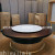 Xi'an Five-Star Hotel Solid Wood Electric Dining Table Restaurant Box Marble Electric Turntable Table Factory Custom