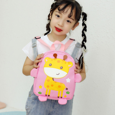 Cute Cartoon Deer Backpack New Kindergarten Small School Bag Children's Outdoor Travel Snack Toy Small Backpack