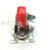 Red Universal Caster with Brake Red Industrial Tire Red Belt Pulley Flatbed Trolley Caster Home Furniture Universal Wheel