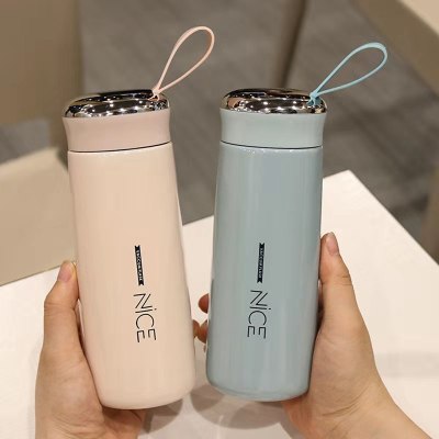 Wholesale Custom Logo Thermos Cup Double Glass Water Cup Creative Gift Advertising Cup Internet Celebrity Cup Two Yuan Store