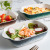 Household Creative Gradient Color Ceramic Ovenware Baking Bowl Tableware New Microwave Oven Baked Rice Bowl Plate Foreign Trade Cross-Border