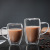 Coffee Cup with Handle Double Wall Heat-Resistant Glass Cup Creative Insulation Water Cup Cold Drink Milk Cup Juice Cup Mug