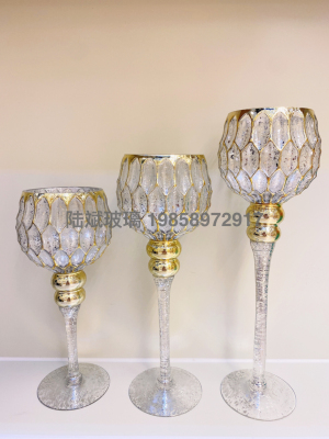 INS Internet Celebrity Restaurant Juice Cup High Foot Diamond Cup Pineapple Cup Wine Glass with Feet Drink Cup Good-looking Glass
