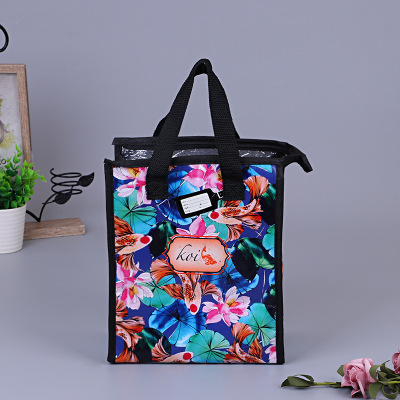 Factory Nonwoven Fabric Themo-Insulation Bag Wholesale Portable Advertising Insulated Bag Customized Fresh Square Lunch Ice Pack Customized