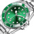 Yolako Popular Green Water Ghost Watch Men's Hot Sale Steel Belt Watch Band Calendar High-End Quartz Watch Men's Watch