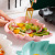 Factory Wholesale Nordic Color Glaze Creative Leaf Shape Baking Bowl Household Irregular Breakfast Plate Fruit Salad Bowl Foreign Trade