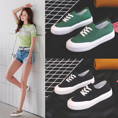 Summer Thin Large-Toe Canvas Shoes Women's Shoes 2021new Spring and Autumn Cloth Shoes Square-Toe Niche White Shoes Black Shoes