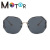 2021 Cross-Border Marine Sunglasses Women's Diamond Rimmed Lens Polygon Metal Rimless Sunglasses Men's