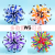 Children's Educational Magic Retractable Deformation Ball Variety Floral Ball Bigger Shrink Elastic Large Outdoor Throwing Ball Toy