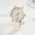 Aliexpress hot selling Korean version of simple Arabic digital lady quartz watch leisure leather watchband wrist watch