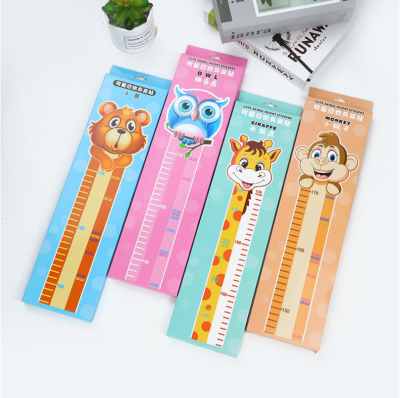 Cartoon Height Sticker Wall Self-Adhesive Sticker Children's Room Bedroom Decoration Living Room Record Baby Height Ruler