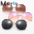 2021 Cross-Border Marine Sunglasses Women's Diamond Rimmed Lens Polygon Metal Rimless Sunglasses Men's